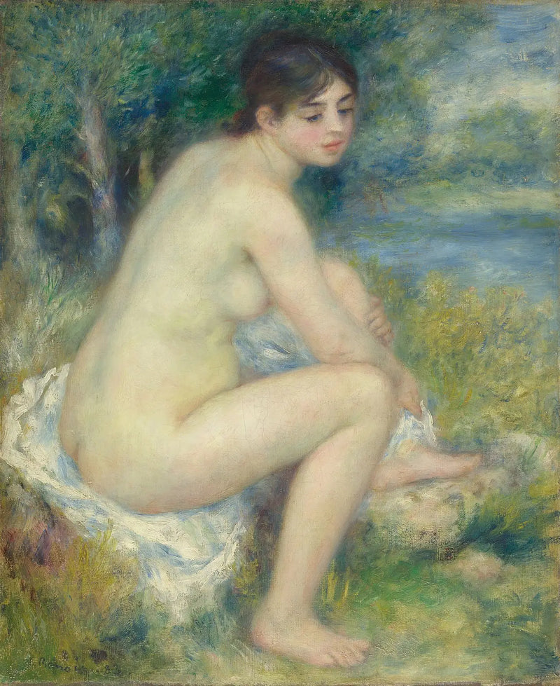 Naken kvinne i et landskap - Pierre-Auguste Renoir