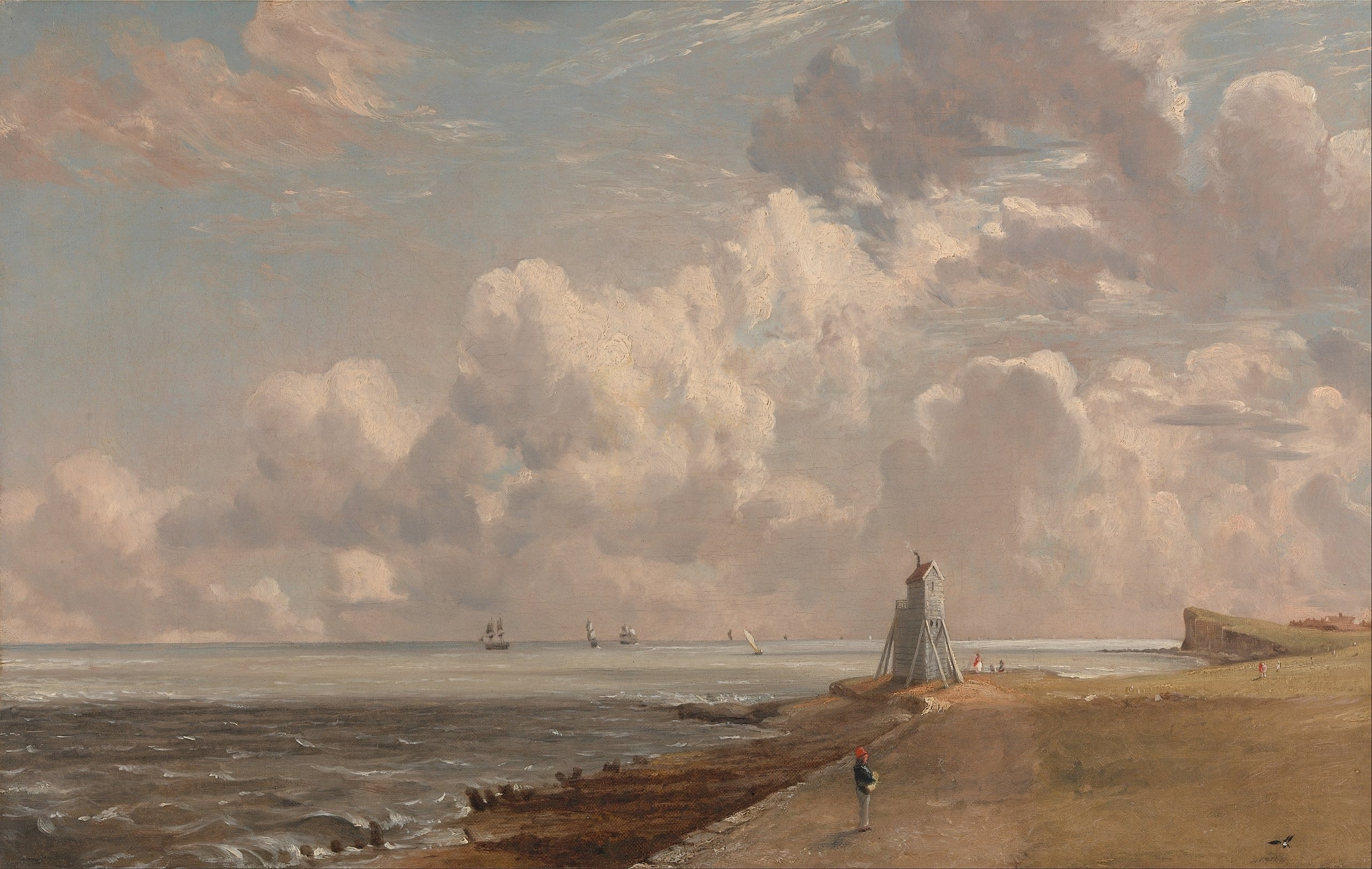 Harwich : le phare bas et Beacon Hill - John Constable