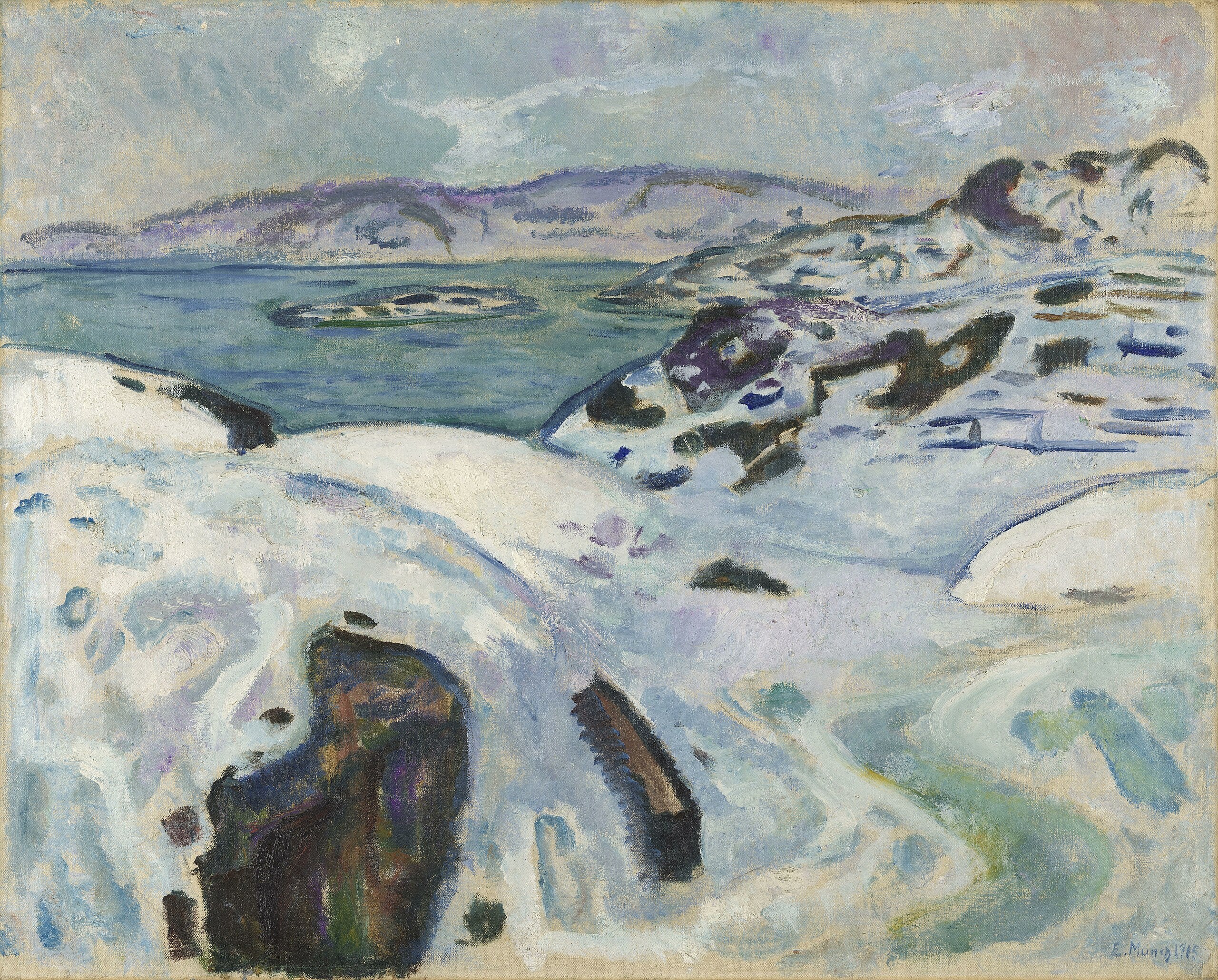 Vinter ved kysten - Edvard Munch