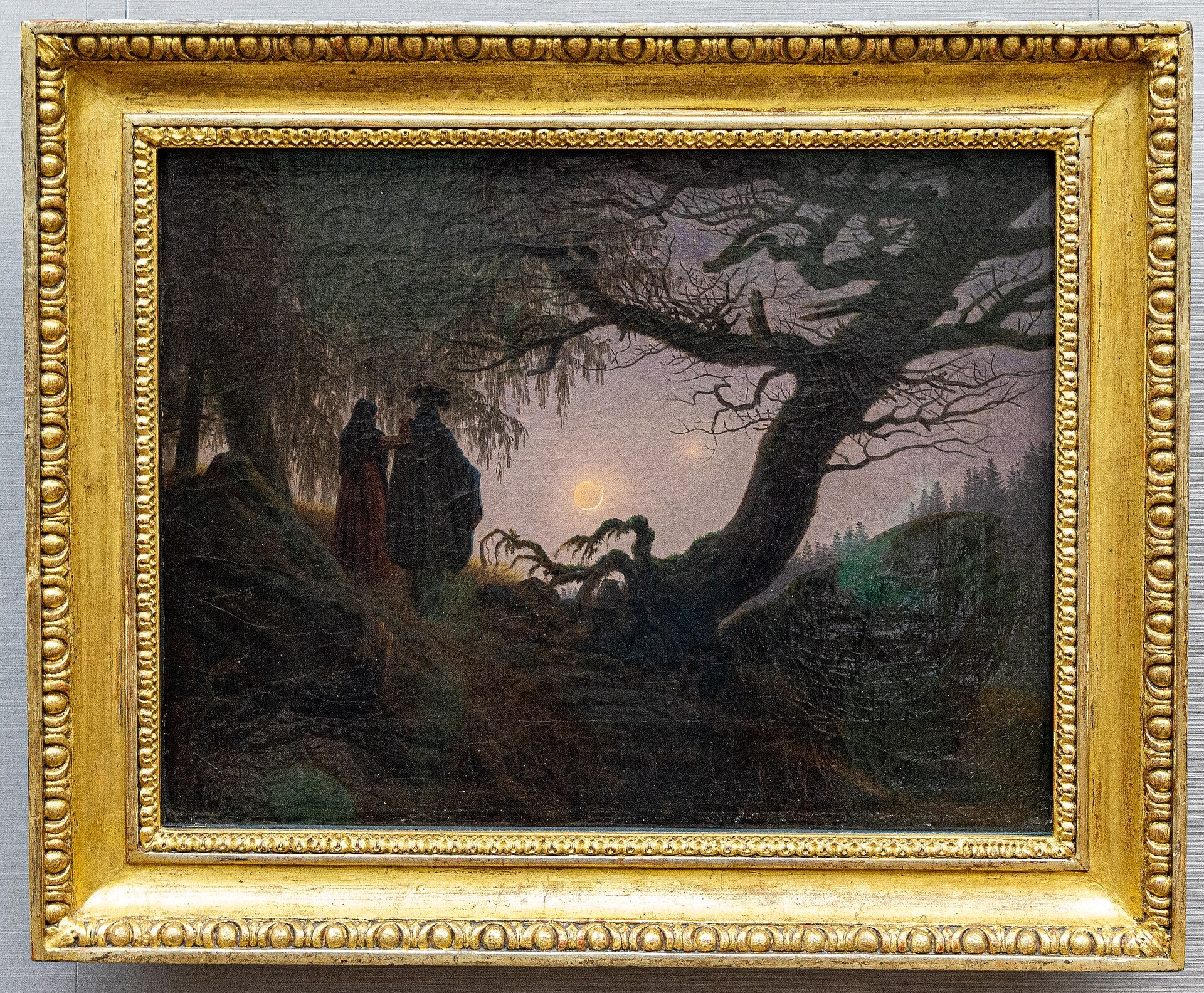 Mann og Kvinne som betrakter Månen - Caspar David Friedrich
