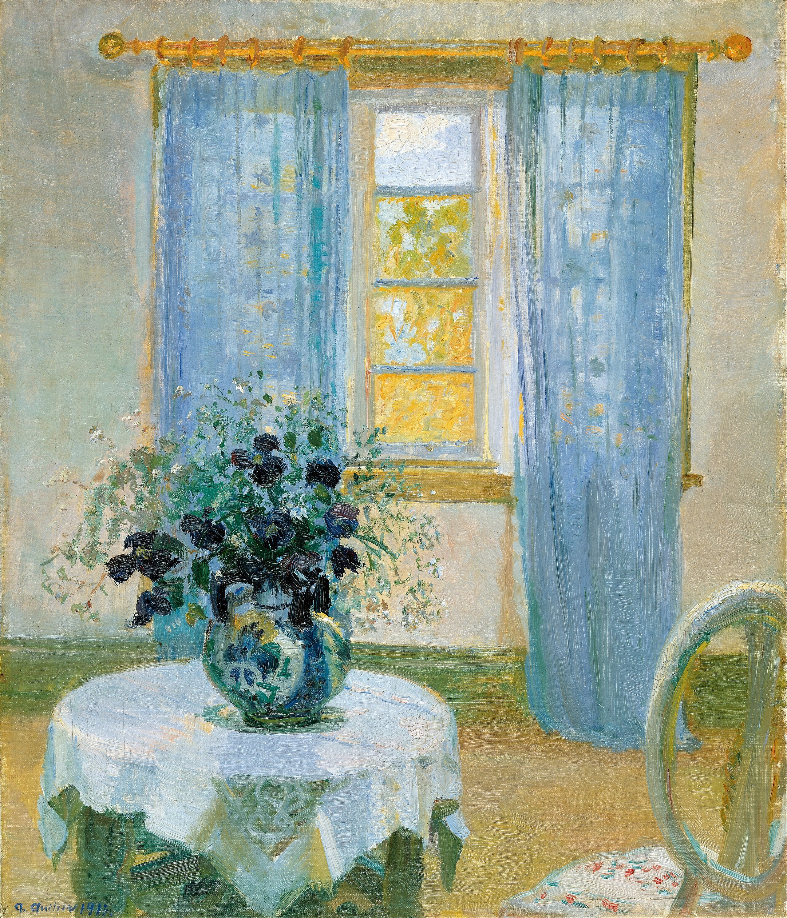 Intérieur avec clématite - Anna Ancher - Alpha Reproduction
