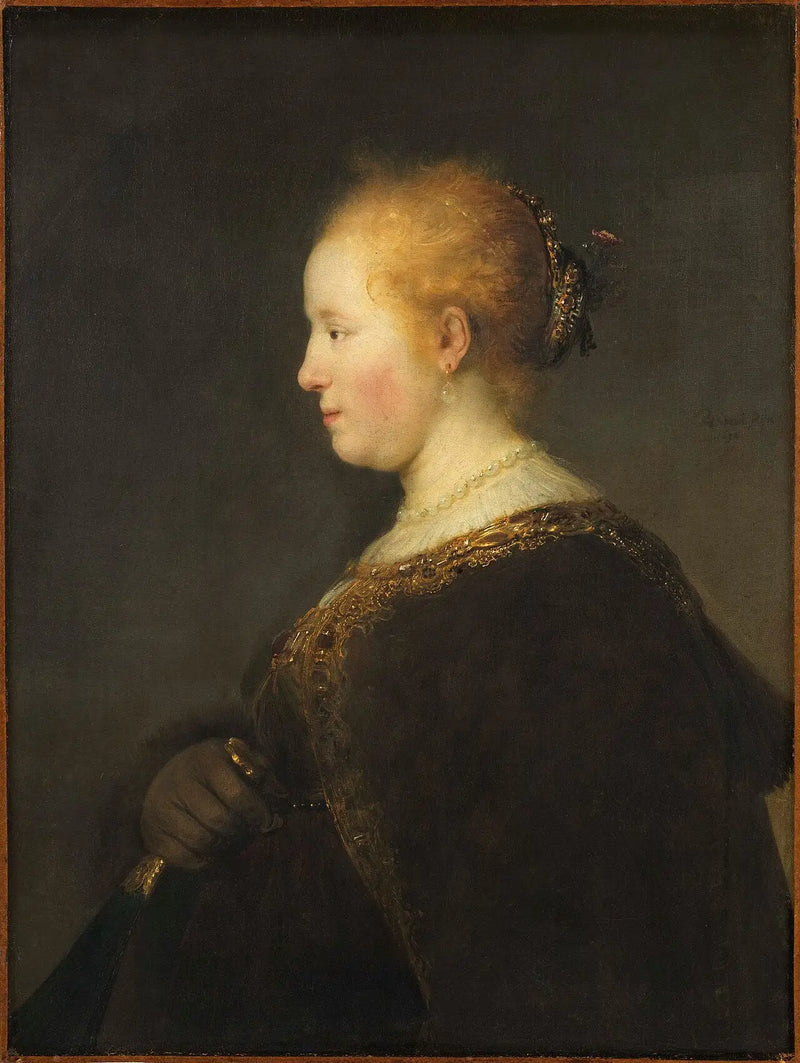 Ung kvinne i profil - Rembrandt