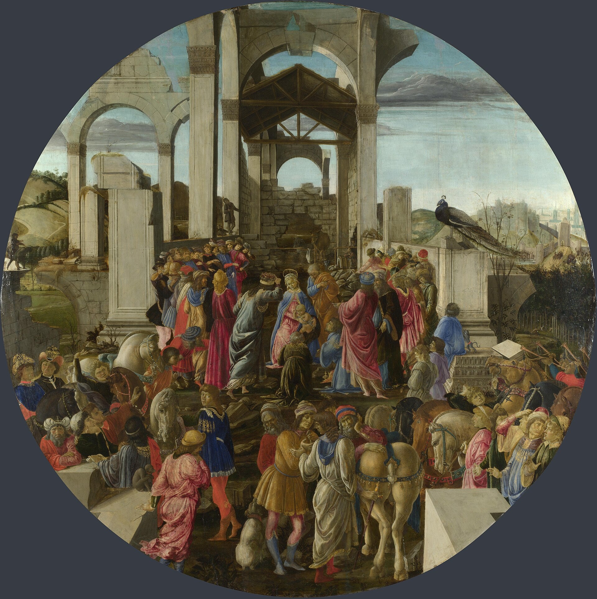 De hellige tre kongers tilbedelse - Sandro Botticelli