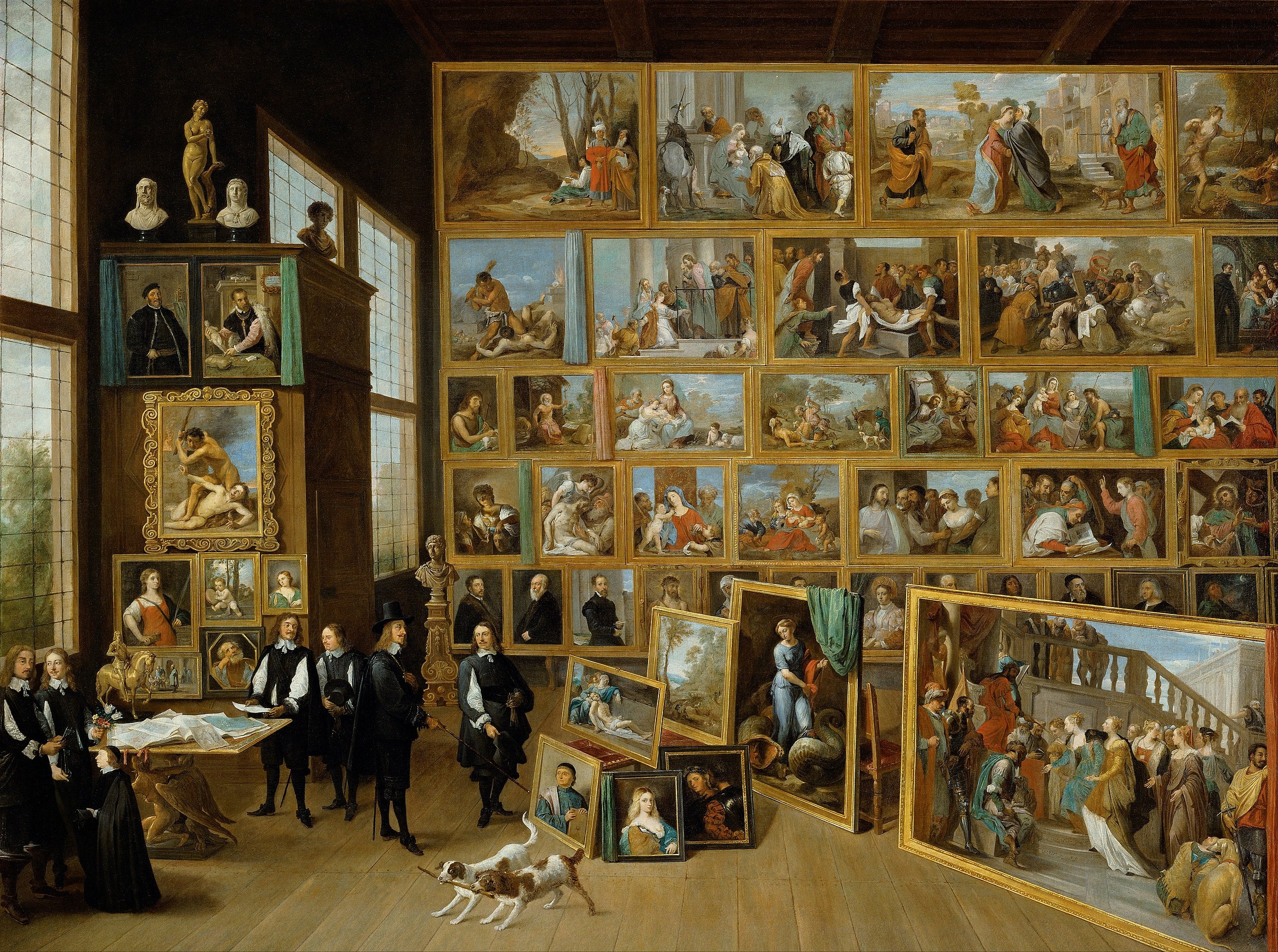 L'Archiduc Léopold-Guillaume dans sa galerie à Bruxelles - David Teniers le Jeune