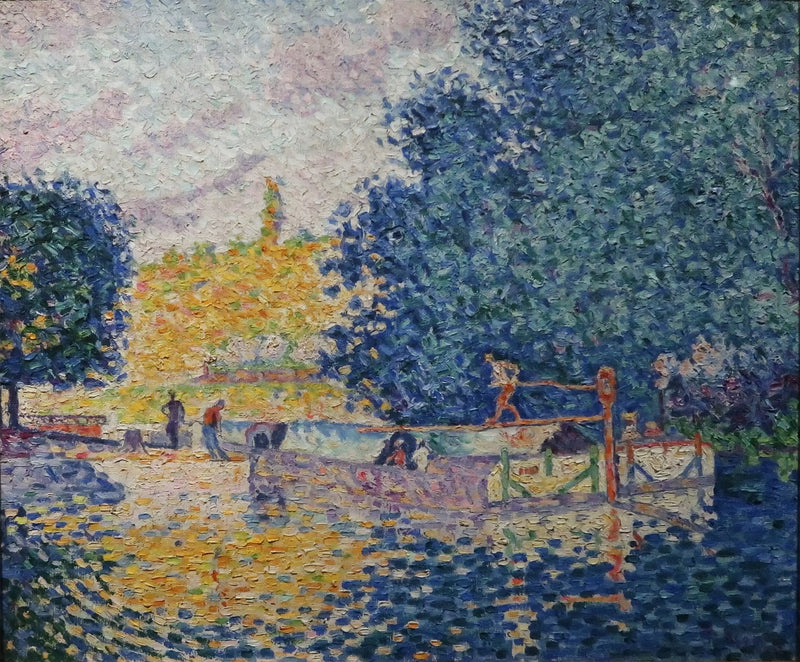 Slusen i Samois - Paul Signac