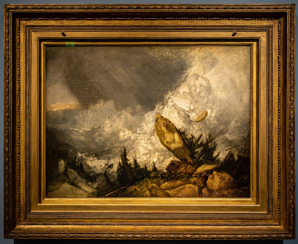 Fallet av en snøskred i Graubünden - J. M. W. Turner
