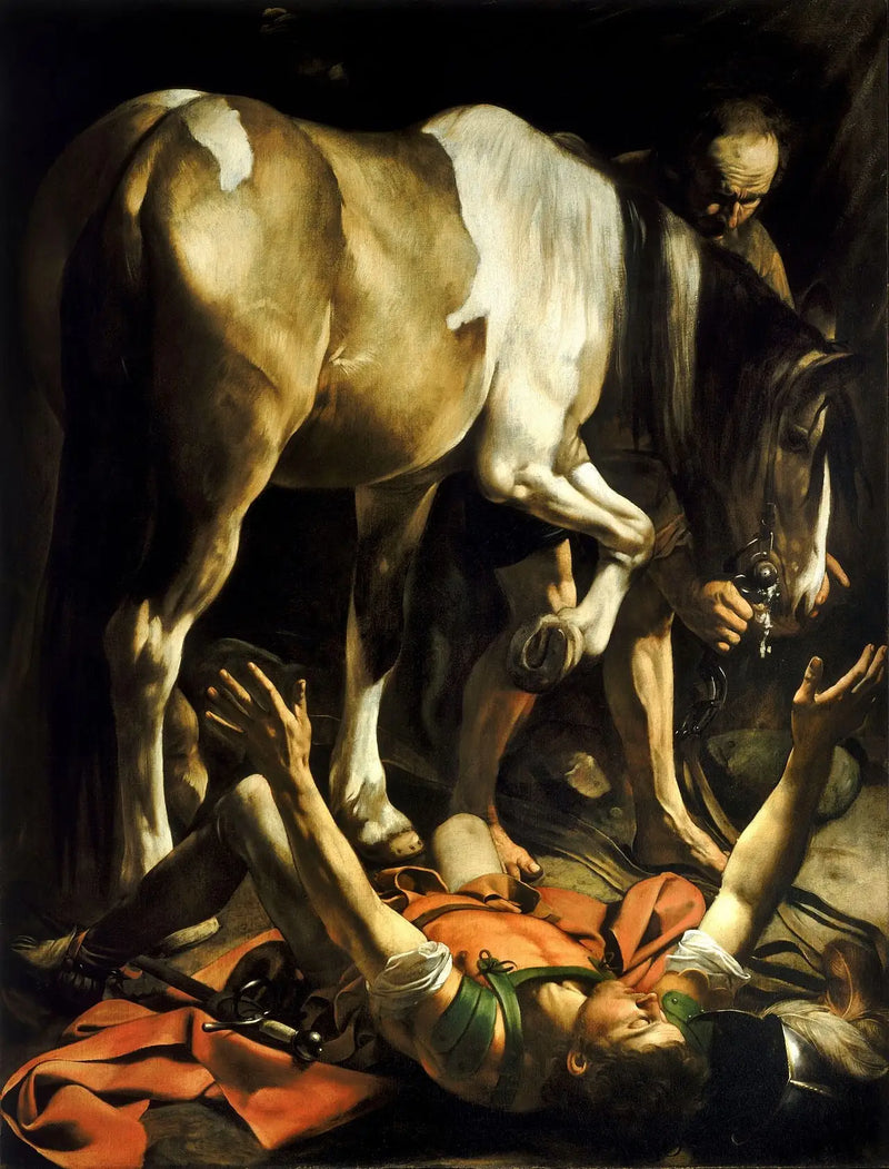 Konverteringen av Saint Paul på veien til Damaskus - Caravaggio