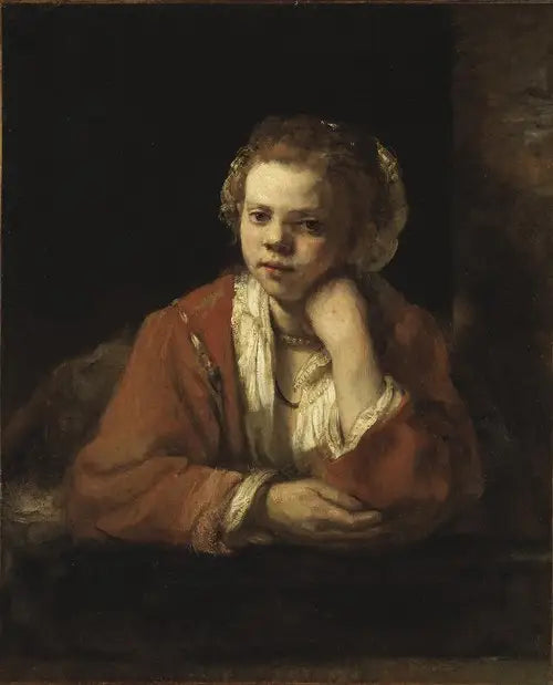 Reproduction du tableau « La Fille de cuisine - Rembrandt » par Alpha Reproduction en peinture à l’huile
