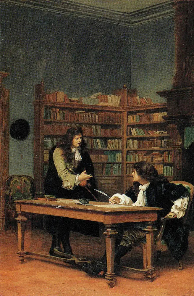Fontenen og Molière - Jean-Léon Gérôme