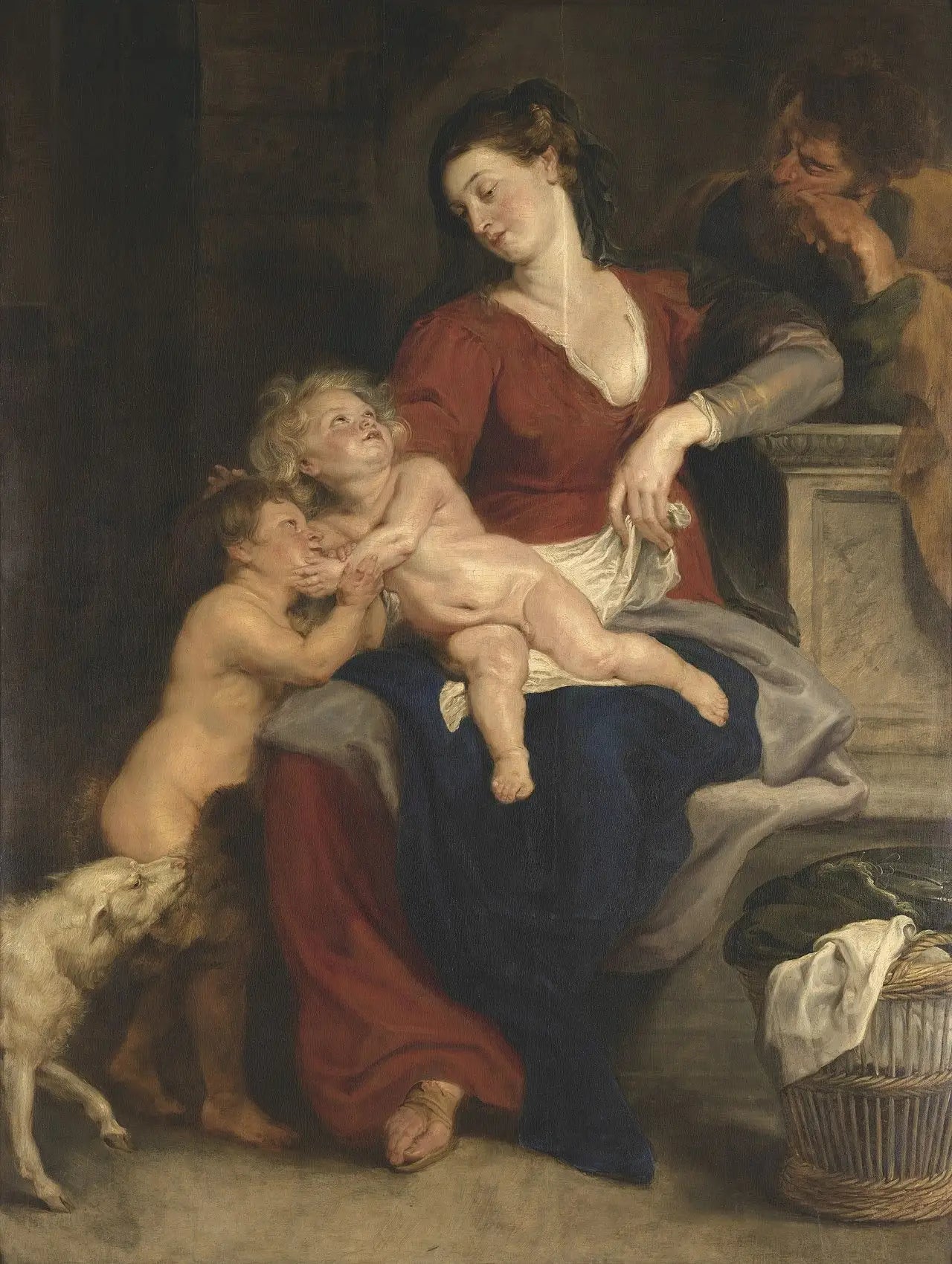 La Sainte Famille au panier - Peter Paul Rubens - Alpha Reproduction