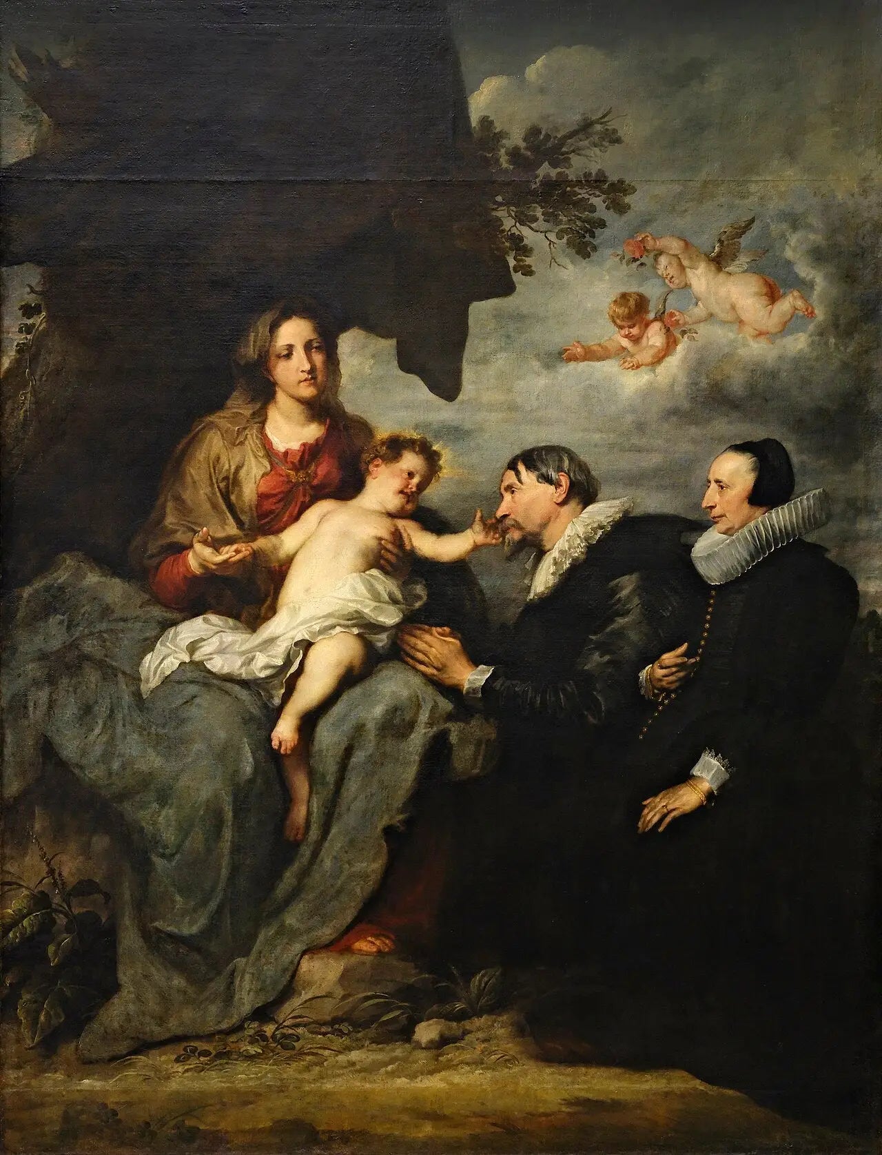 La Vierge aux deux donateurs - Antoine van Dyck - Alpha Reproduction
