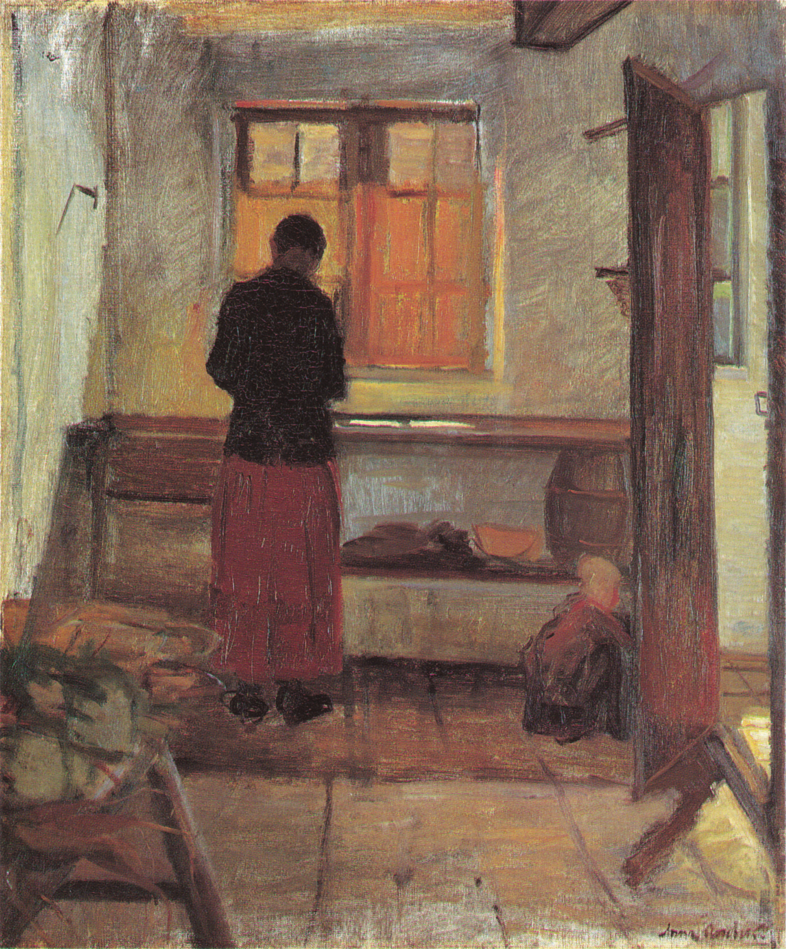La bonne dans la cuisine. Étude - Anna Ancher - Alpha Reproduction