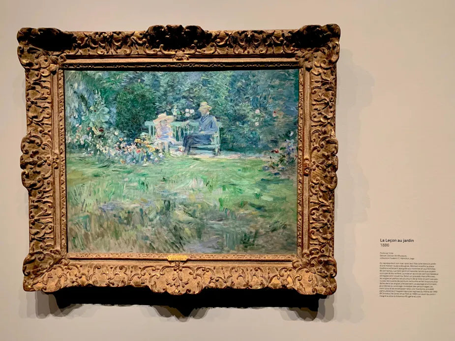 Leksjonen i hagen - Berthe Morisot