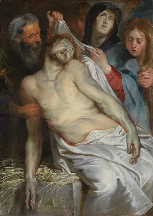 Lamentasjon (midterste panel av Jan Michielsen og hans kone Maria Maes' epitaf) - Peter Paul Rubens