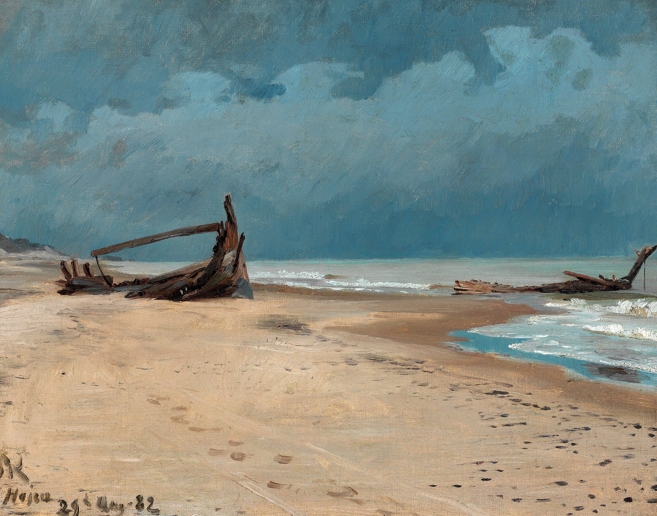 Stranden ved Højen. - Peder Severin Krøyer