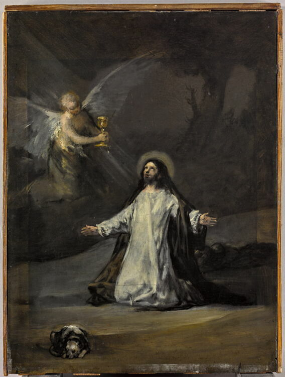Reproduction du tableau « Le Christ au jardin des oliviers - Francisco de Goya » par Alpha Reproduction en peinture à l’huile