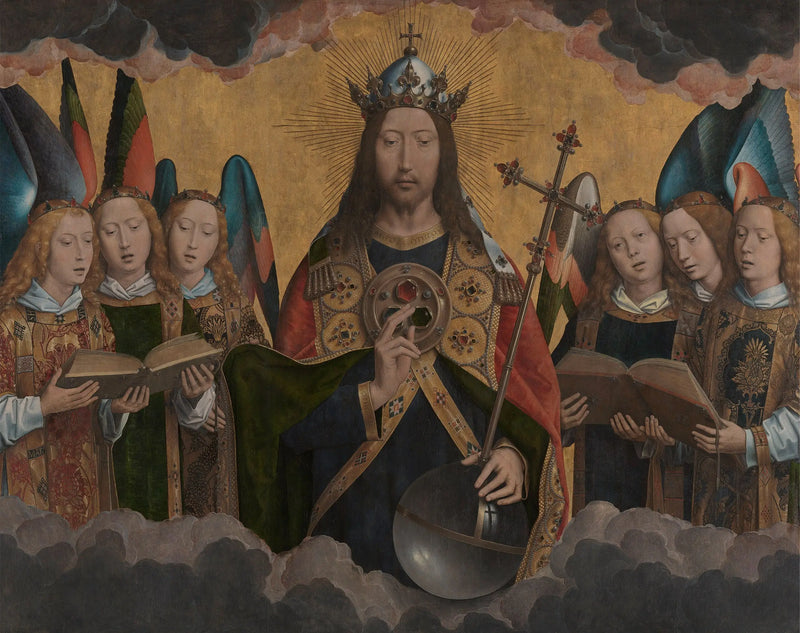 Kristus med sangende engler - Hans Memling