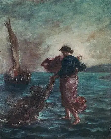 Kristus som går på vannet - Eugène Delacroix