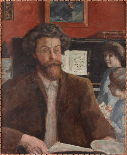 Reproduction du tableau « Le Compositeur Claude Terrasse et ses deux fils - Pierre Bonnard » par Alpha Reproduction en peinture à l’huile
