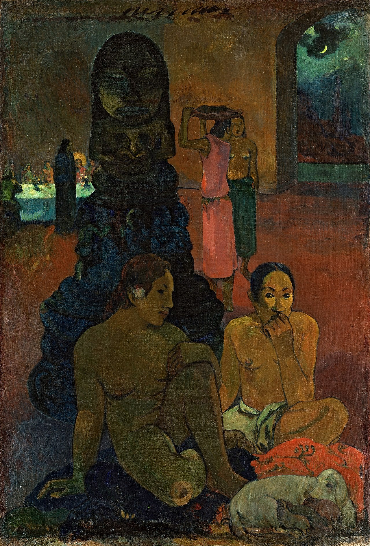 Reproduction du tableau « Le Grand Boudha - Paul Gauguin » par Alpha Reproduction en peinture à l’huile
