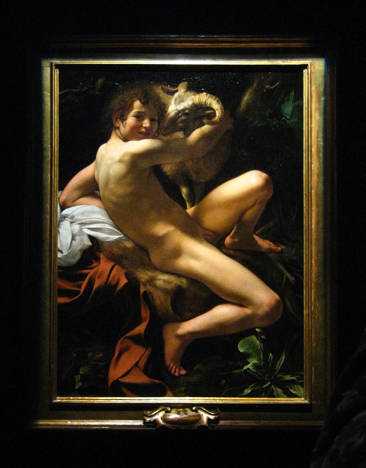 Den unge Johannes Døperen med væren - Caravaggio