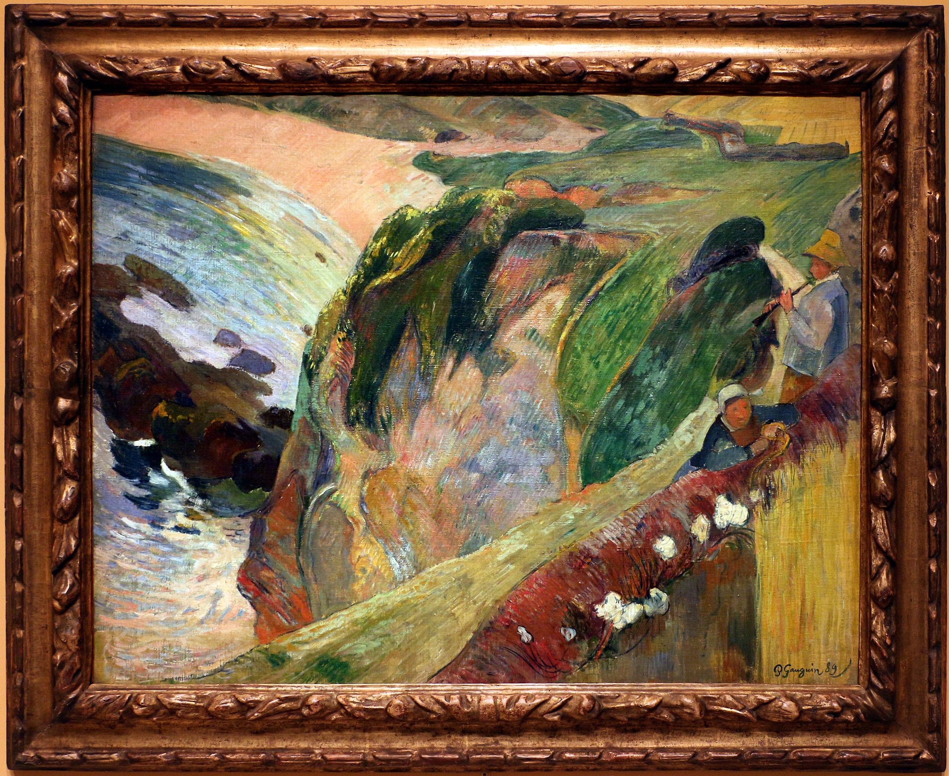Fløytespilleren på klippen - Paul Gauguin