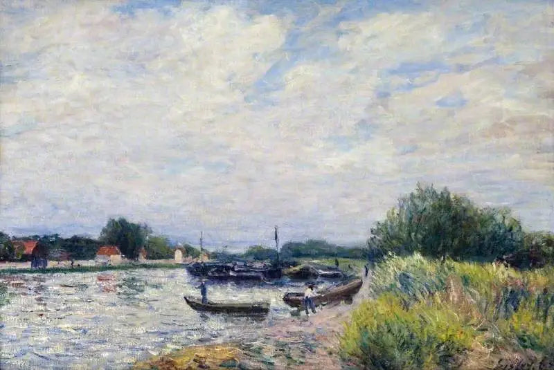Le Loing ved Saint-Mammès - Alfred Sisley