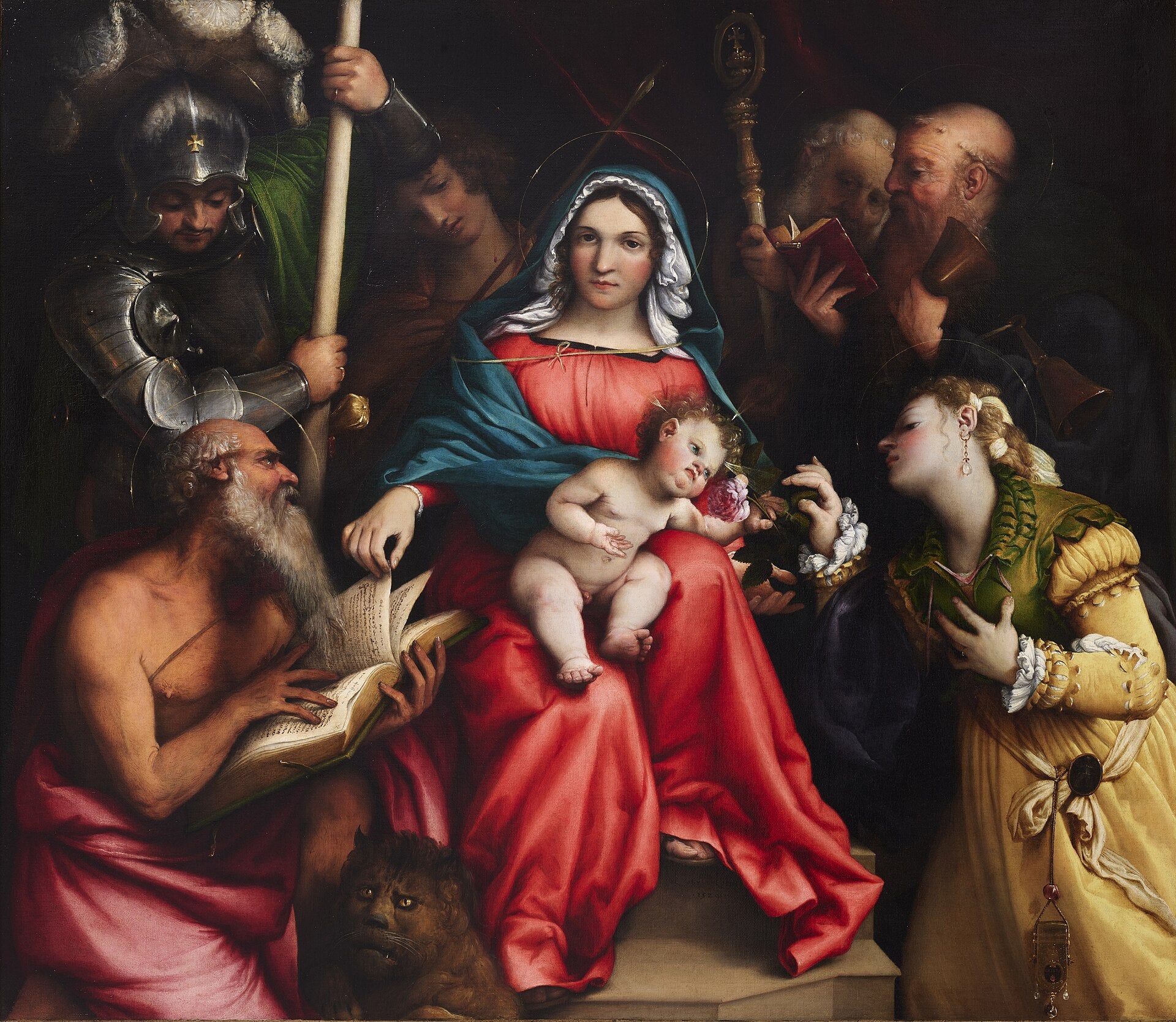 Le Mariage mystique de sainte Catherine (Lotto Rome) - Lorenzo Lotto - Alpha Reproduction