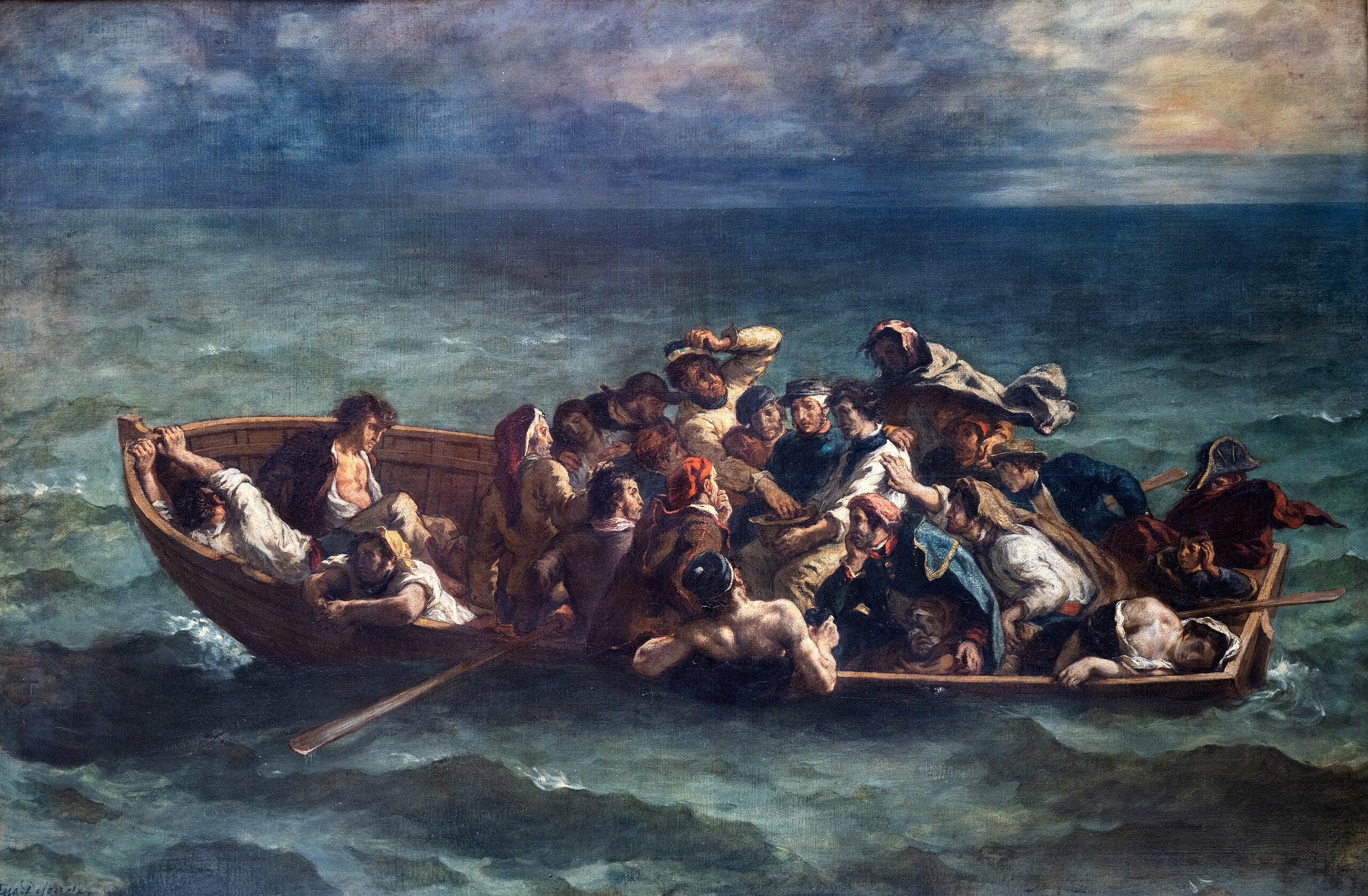 Reproduction du tableau « Le Naufrage de don Juan - Eugène Delacroix » par Alpha Reproduction en peinture à l’huile