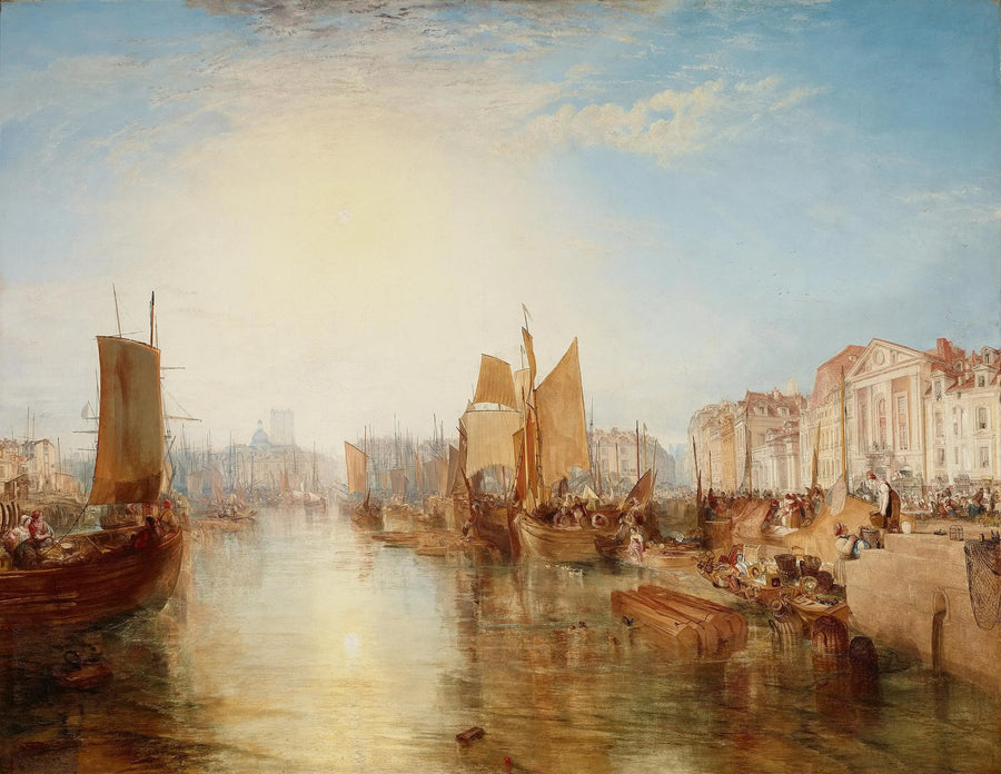 Havnen i Dieppe - J. M. W. Turner