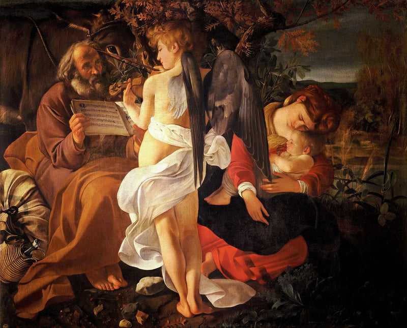 Hvilende under flukten til Egypt - Caravaggio