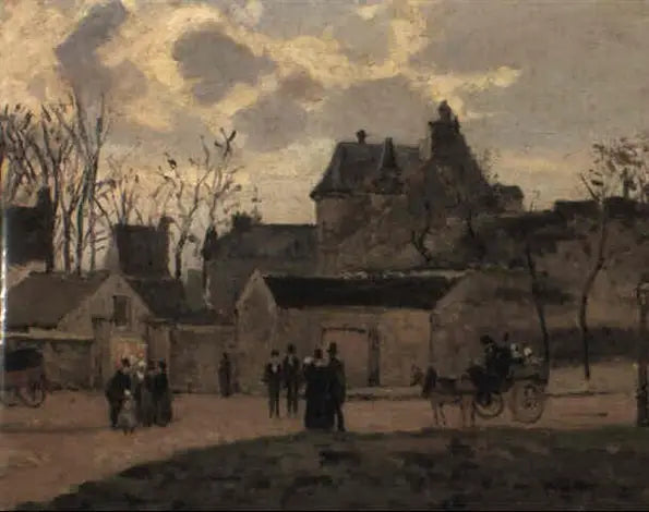 Pontoise-domstolen, Saint-Louis-plassen - Camille Pissarro
