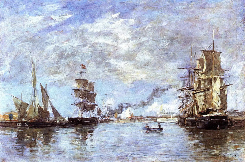 Deauville havn - Eugène Boudin