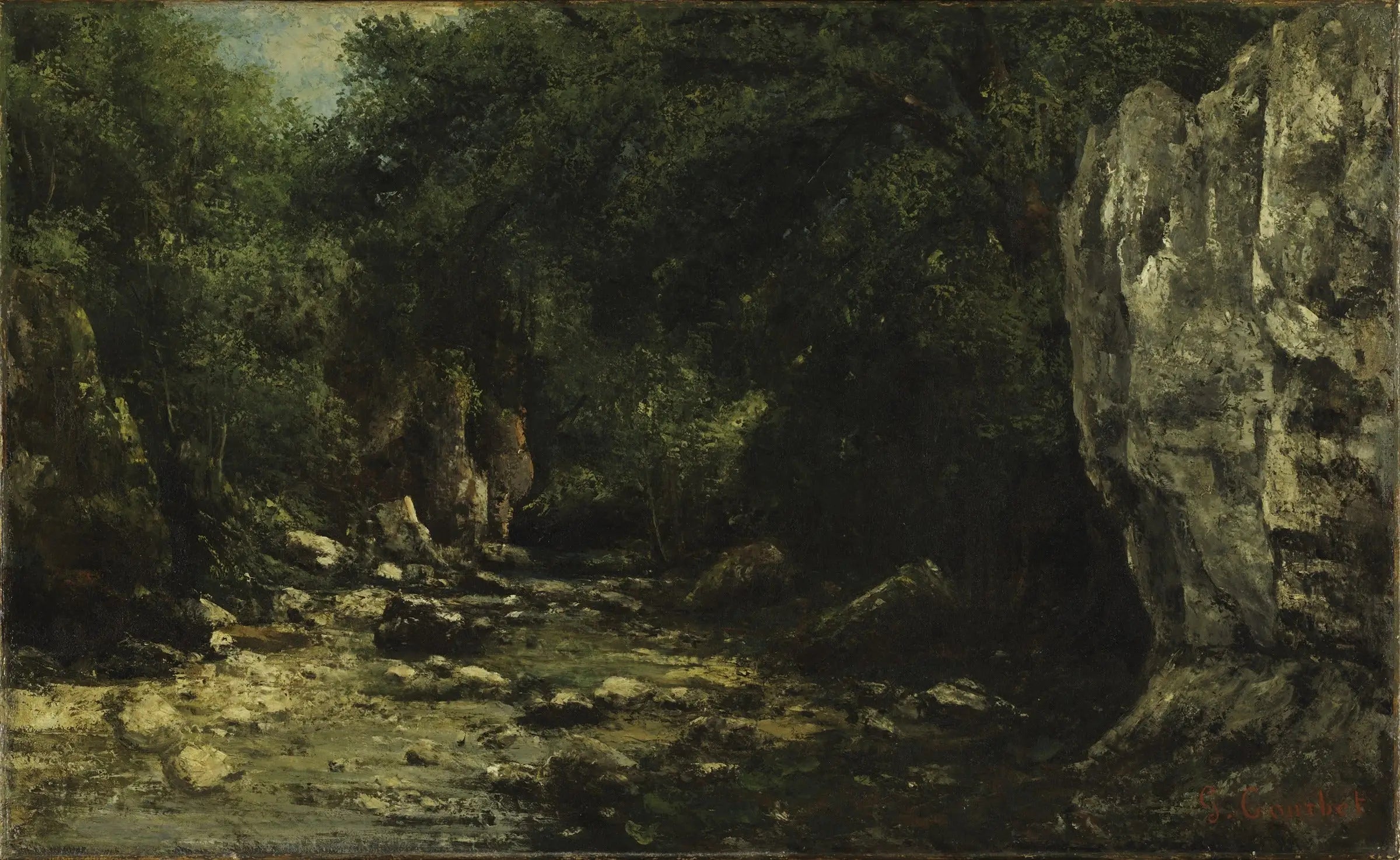 Le puits noir - Gustave Courbet - Alpha Reproduction