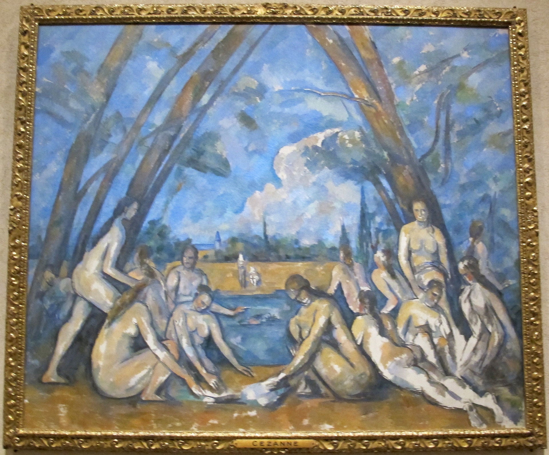 De store badende - Paul Cézanne