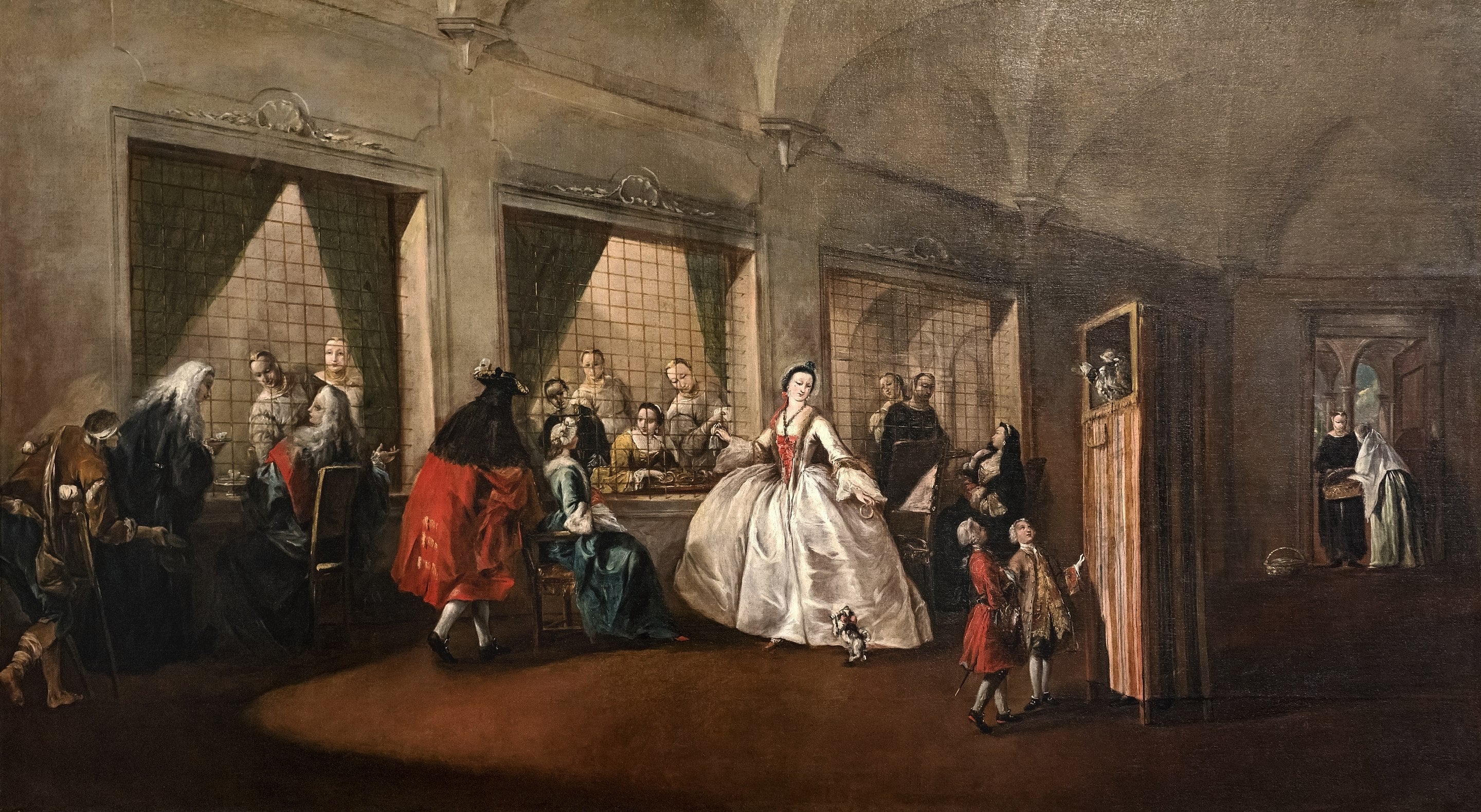 Le salon des nones de San Zaccaria - Francesco Guardi