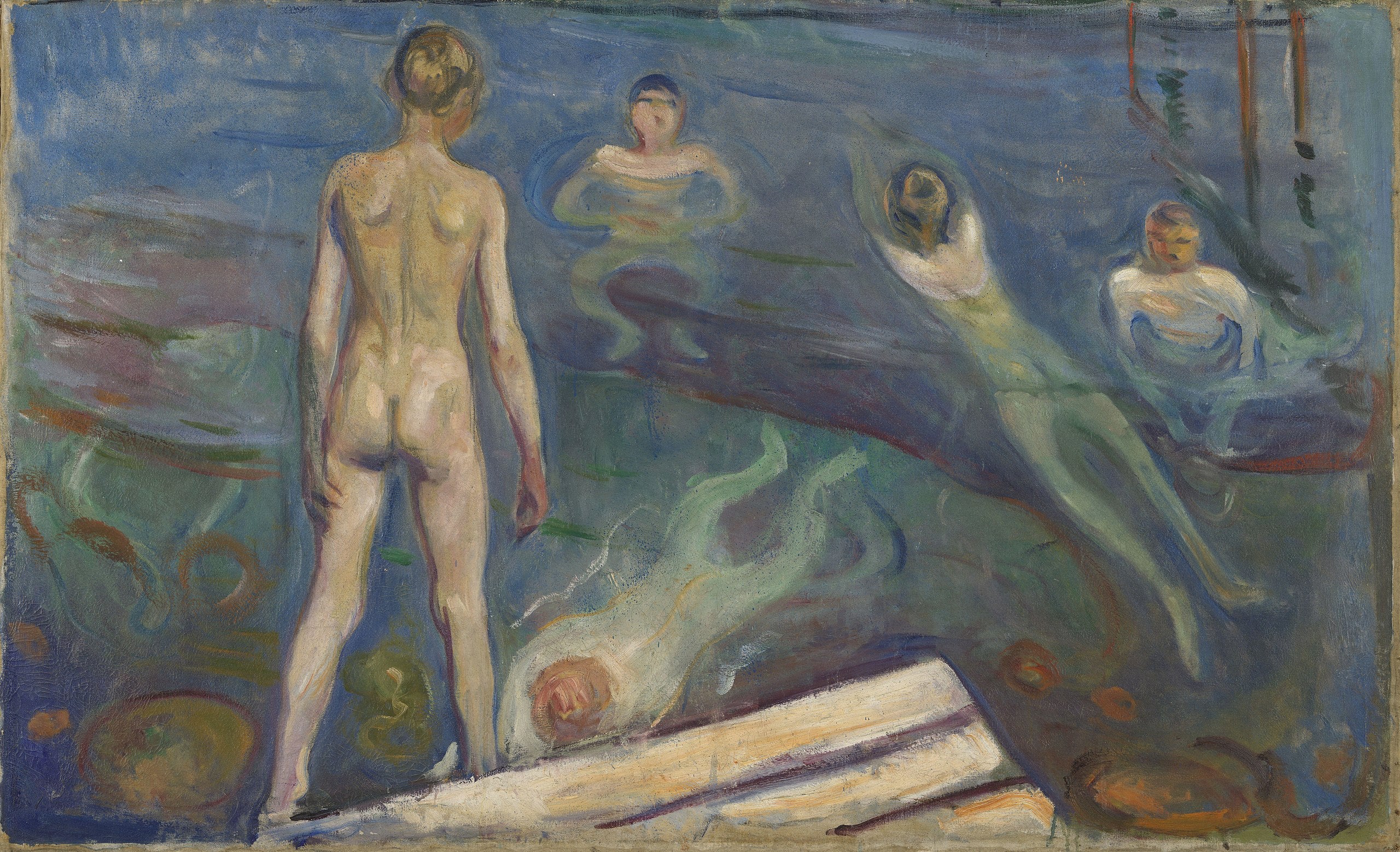 Guttene som bader - Edvard Munch