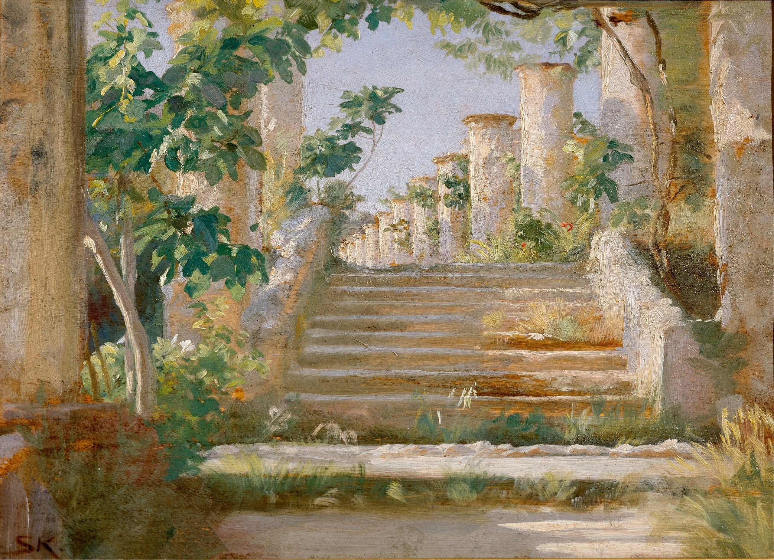 Loggia i Ravello - Peder Severin Krøyer