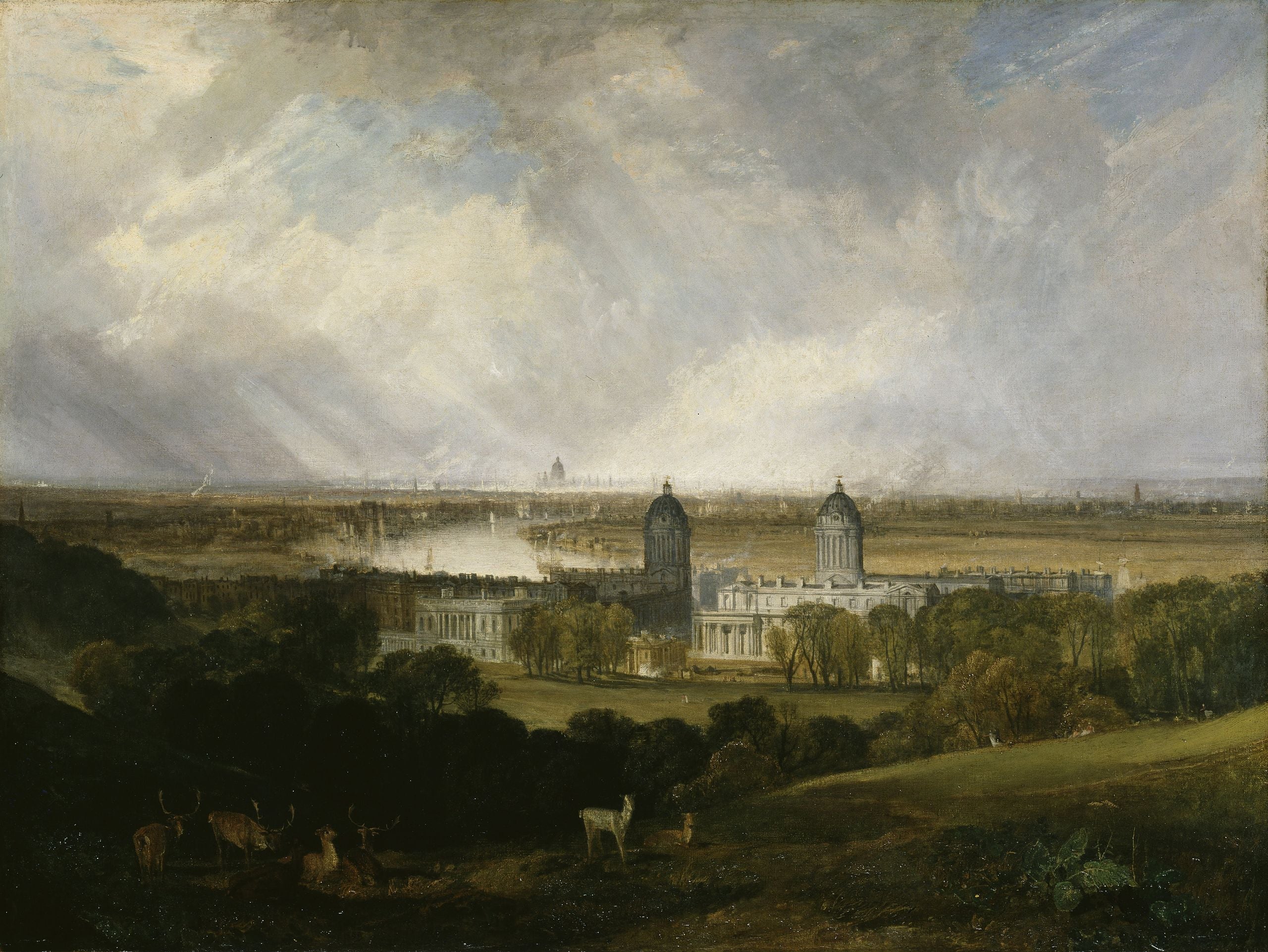 London fra Greenwich Park - J. M. W. Turner