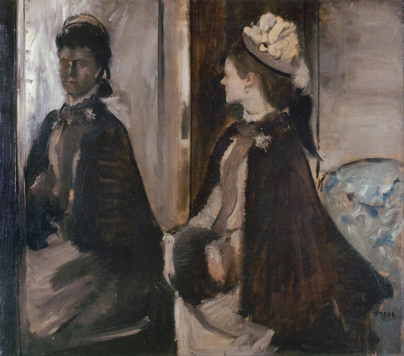 Madame Jeantaud ved speilet - Edgar Degas