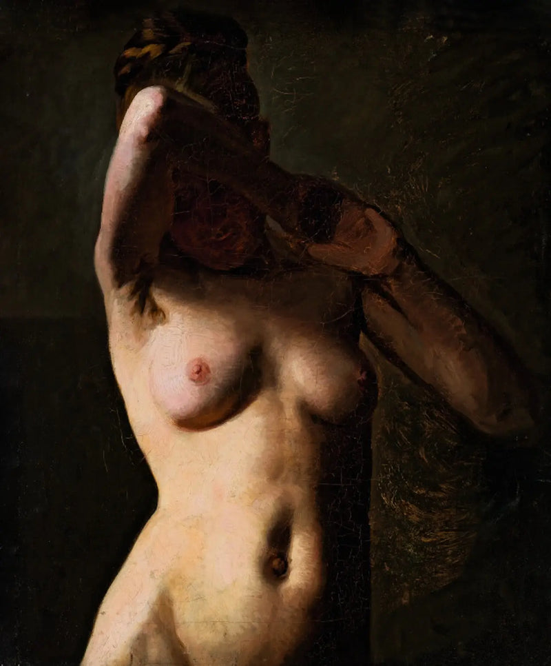 Kvinnemodell. Halvfigur - Peder Severin Krøyer