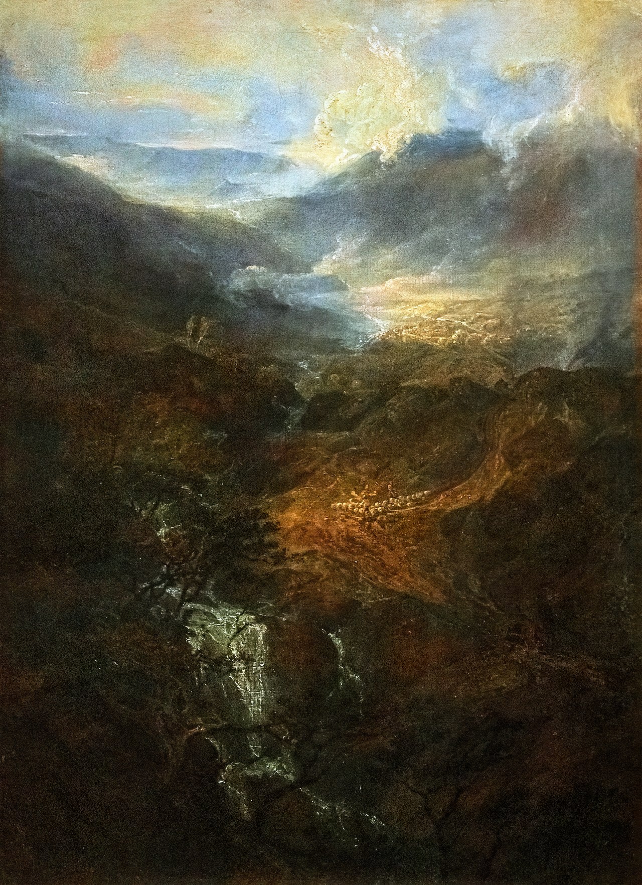 Morgen blant Coniston Fells, Cumberland - J. M. W. Turner