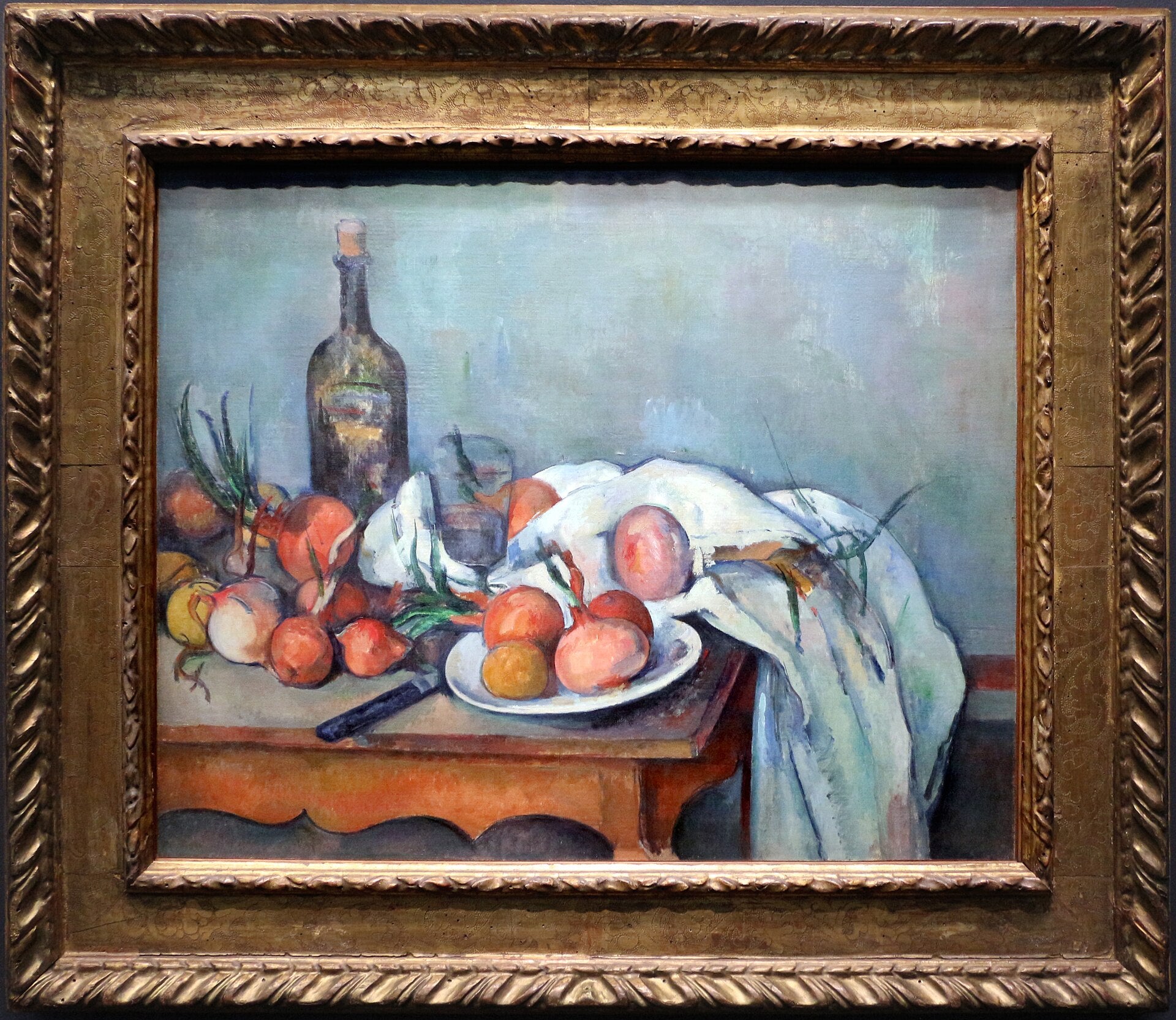 Stilleben med løk - Paul Cézanne