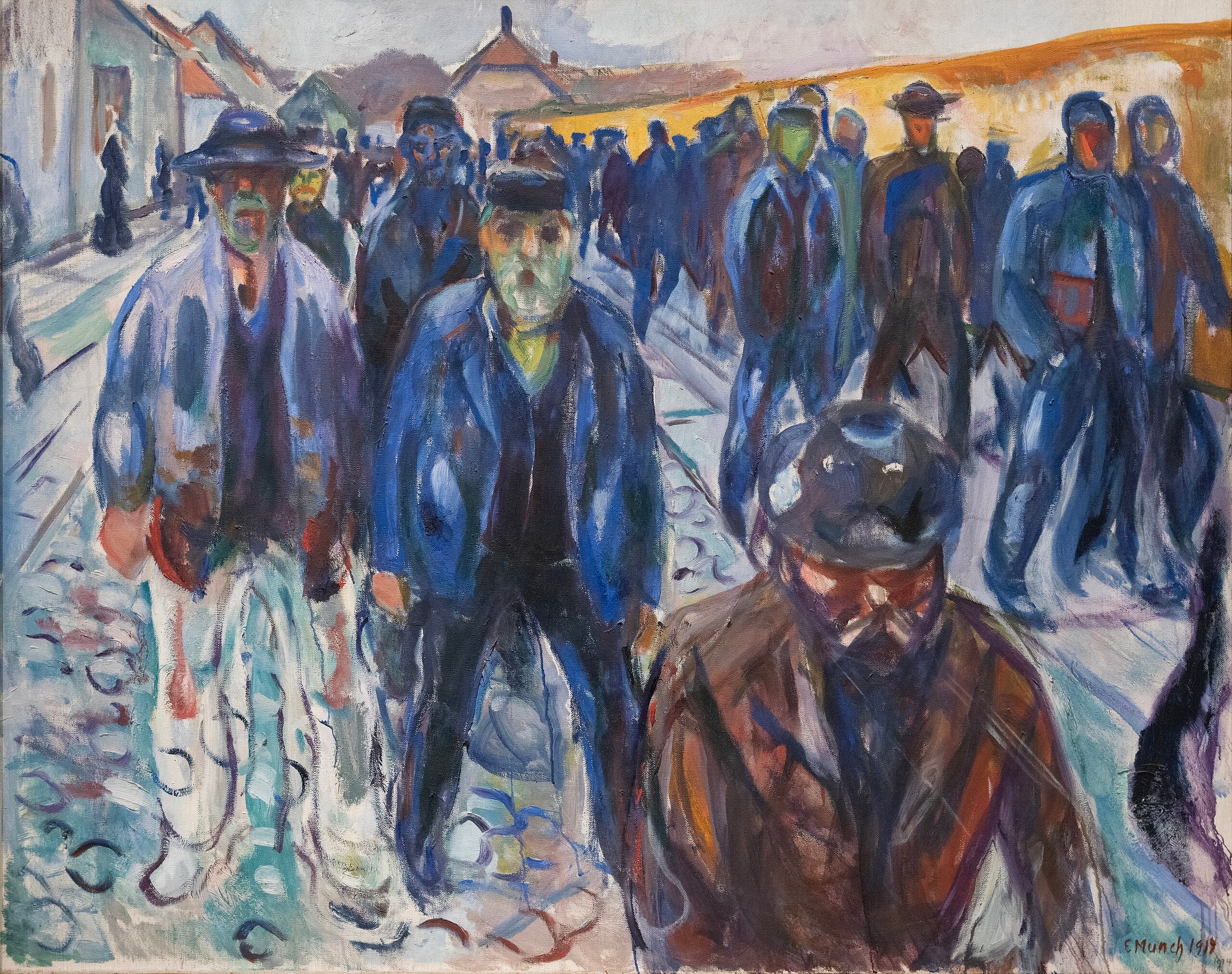 Arbeidere på vei hjem - Edvard Munch