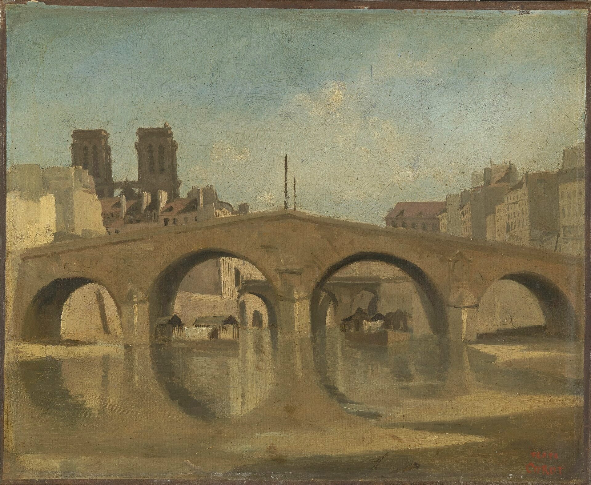 Paris, le Vieux Pont Saint-Michel - Jean-Baptiste Camille Corot