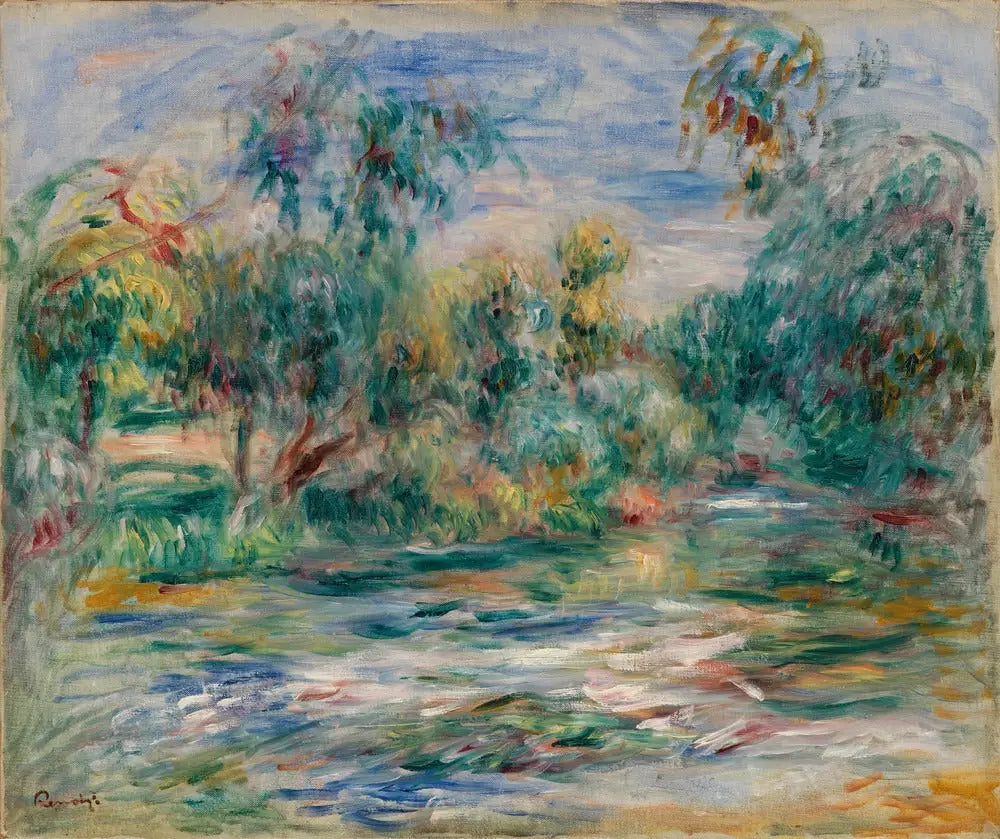 Reproduction du tableau « Paysage - Pierre-Auguste Renoir » par Alpha Reproduction en peinture à l’huile