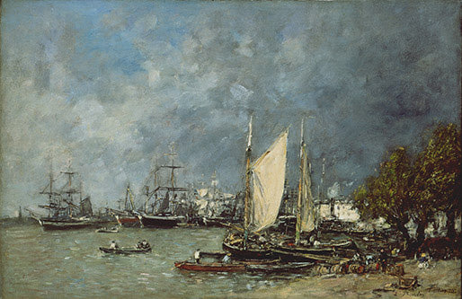 Reproduction du tableau « Paysage à Bordeaux - Eugène Boudin » par Alpha Reproduction en peinture à l’huile