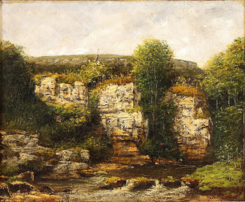 Landskap rundt Ornans - Gustave Courbet