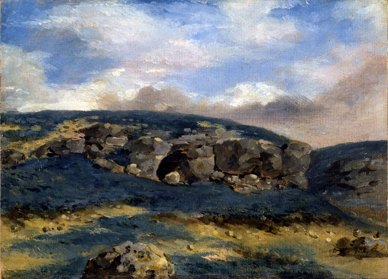 Landskap med steiner - Eugène Delacroix