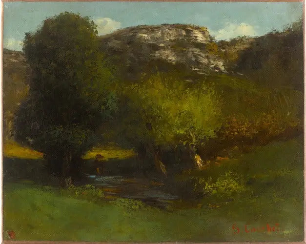 Jura-landskap - Gustave Courbet